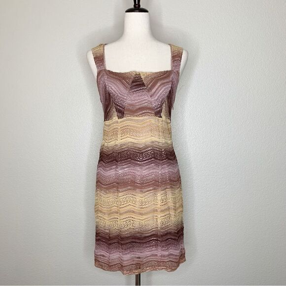 Free People Size 12 All You Ever Wanted Crochet Ombre Bodycon Dress - Picture 2 of 15